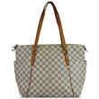 Louis Vuitton Totally MM Damier Azur Shoulder Bag White