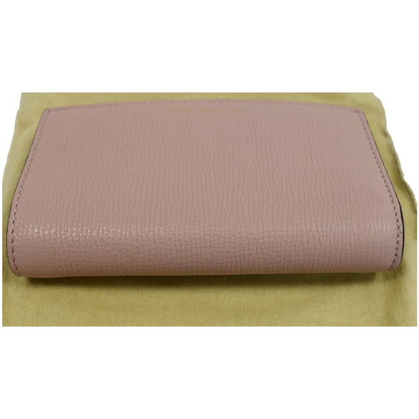 BURBERRY Luna House Check Leather Wallet Rose Pink