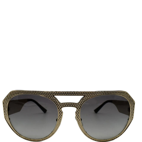 VERSACE Aviator Gold Frame Women Gray Gradient Lens