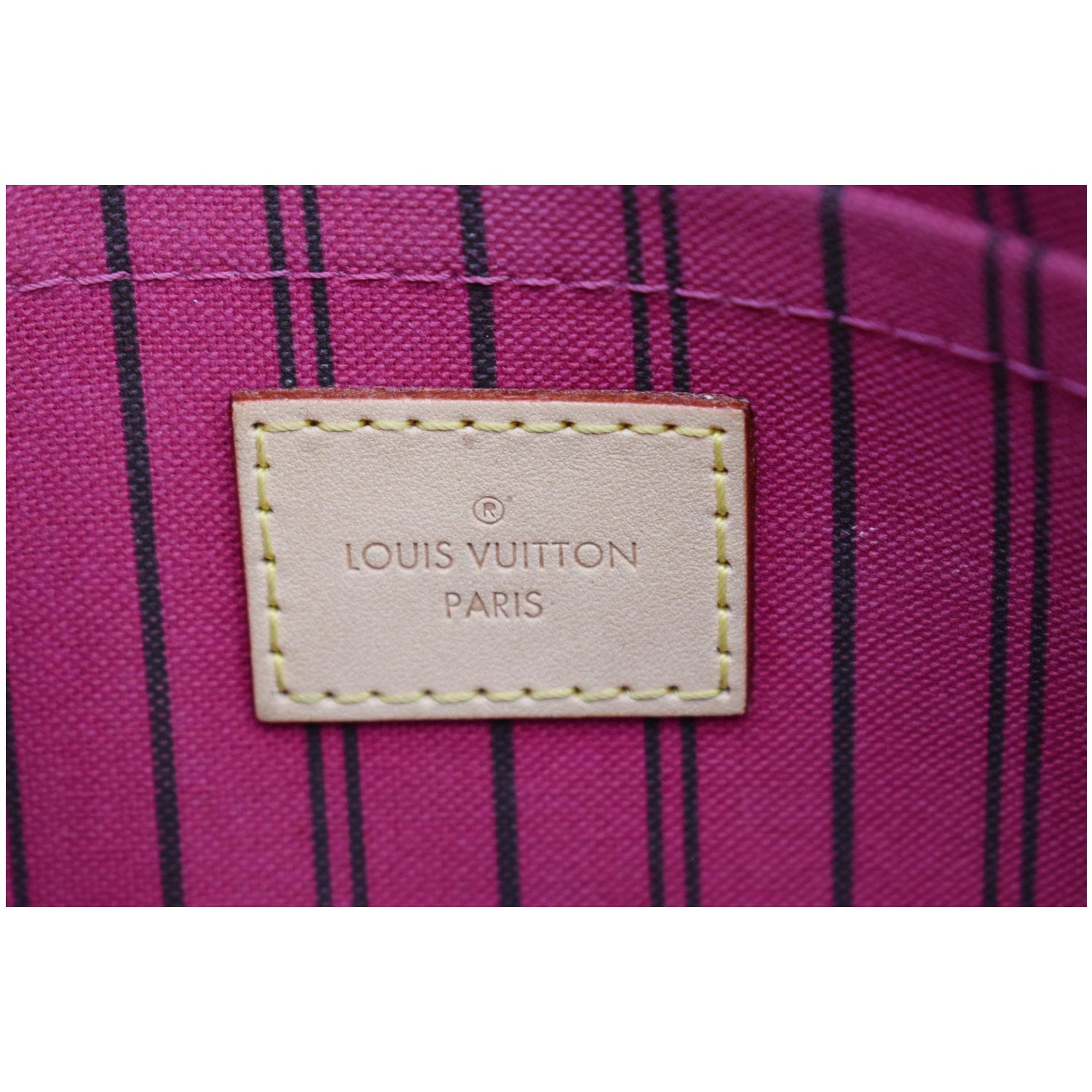Louis Vuitton Pouch in Purple Paillette and Black Canvas