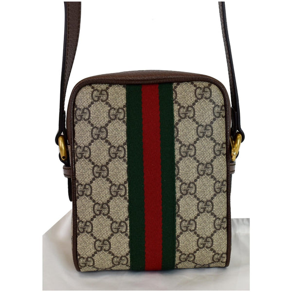 GUCCI Ophidia GG Supreme Canvas Shoulder Bag Beige 598127