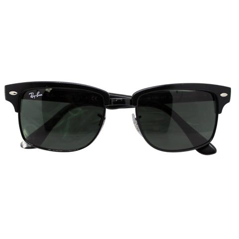 Ray-Ban Clubmaster Square Sunglasses RB4190 877 52 Black Frame Green Lens