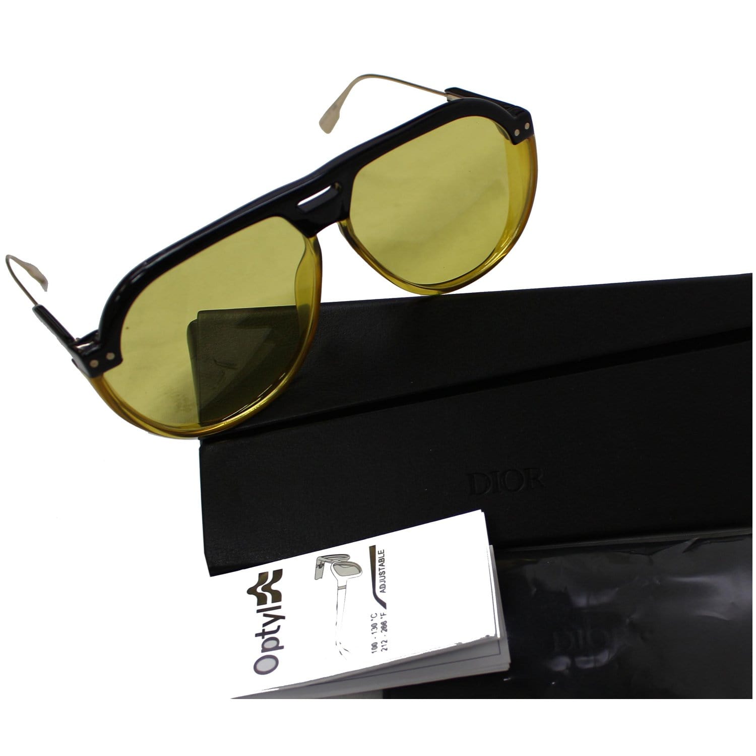 DiorHighlight S2I Translucent Yellow and Pink Rectangular Sunglasses  DIOR  FI
