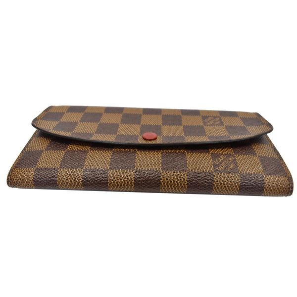 Louis Vuitton Emilie Wallet Brown - red button