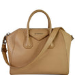 GIVENCHY Antigona Medium Leather Shoulder Bag Beige
