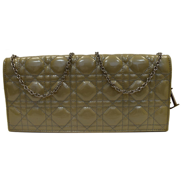 Christian Dior Quilted Patent Leather Chain Bag