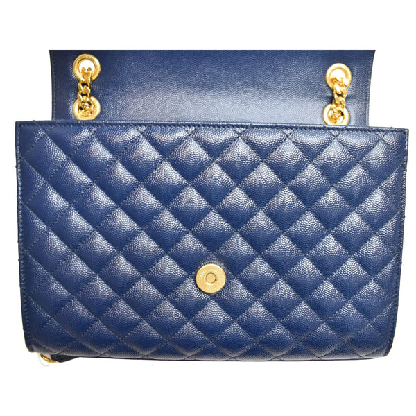 Preowned YSL Envelope Chain Medium Shoulder Bag - opened view