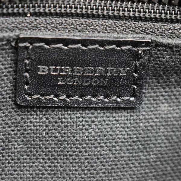 BURBERRY Buckle Small House Check Hobo Shoulder Bag Black