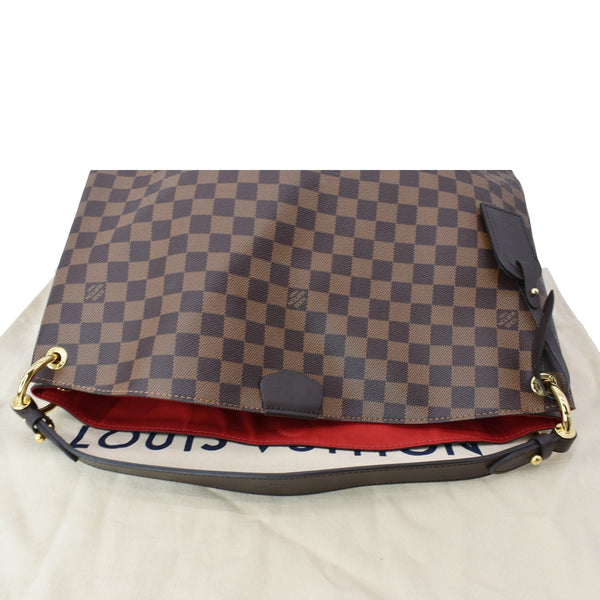 LOUIS VUITTON Graceful MM Damier Ebene Shoulder Bag Brown - Hot Deals