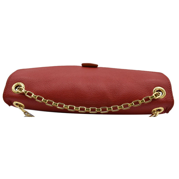 LOUIS VUITTON Pallas Chain Monogram Canvas Crossbody Bag Brown