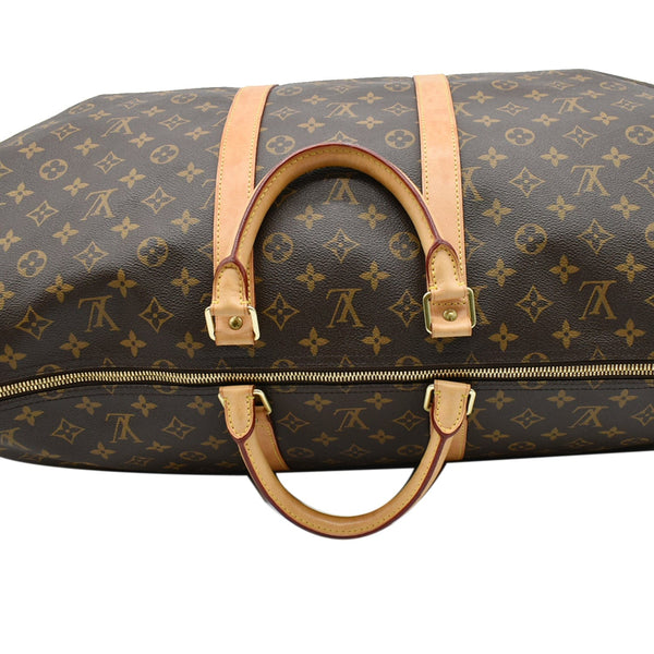 Louis Vuitton Keepall 55 Monogram Canvas Travel Bag Brown
