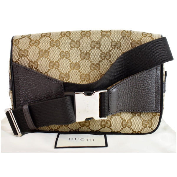GUCCI GG Monogram Canvas Belt Bag Beige 449174