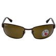 Ray-Ban RB3478 014/57 Sunglasses Crystal Brown Polarized Lens