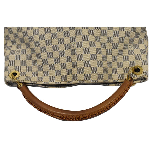 LOUIS VUITTON Artsy MM Damier Azur Hobo Bag White