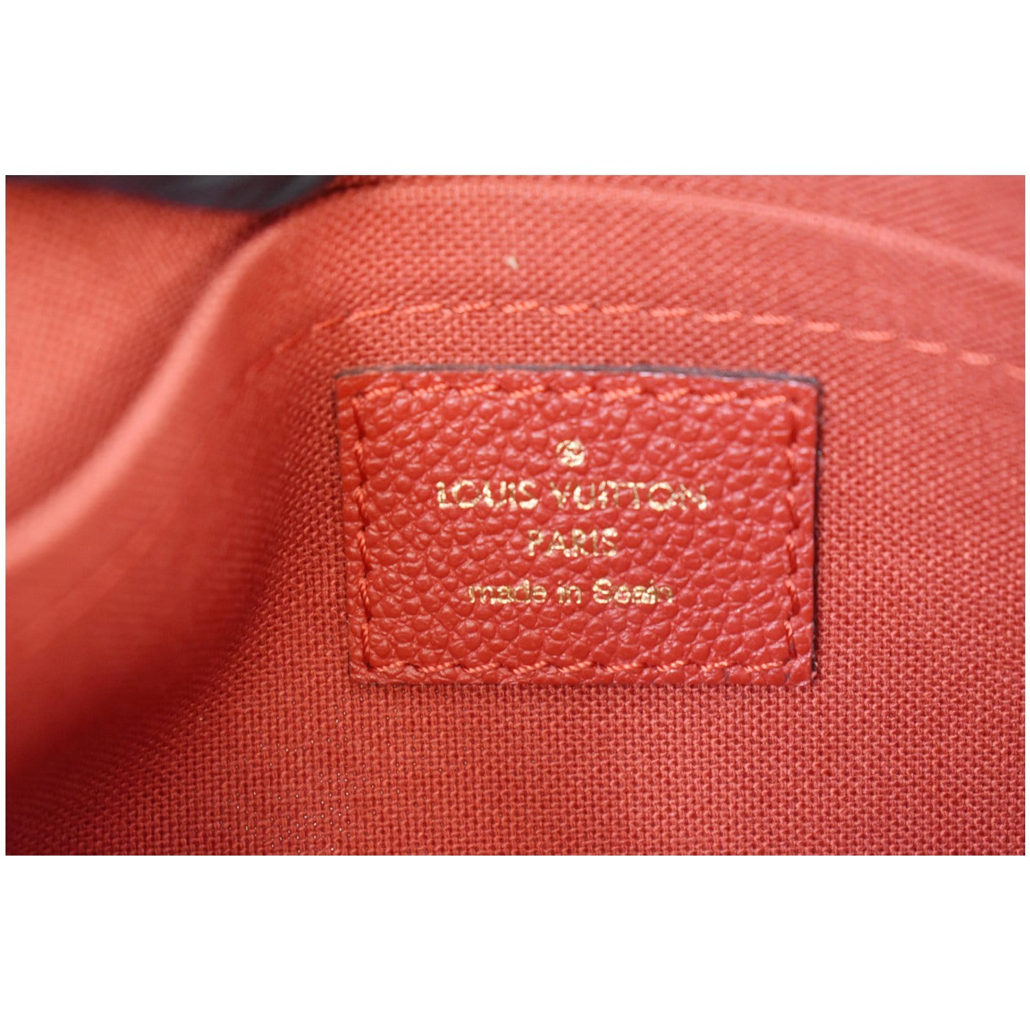 Louis Vuitton Pallas Clutch Monogram Canvas Brown, Red