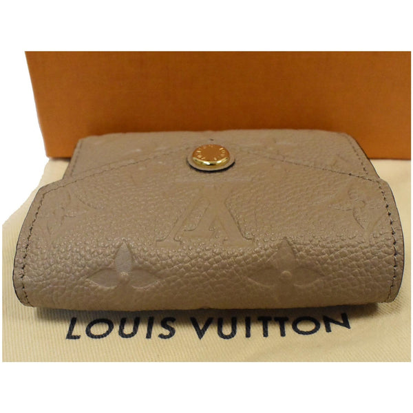 LOUIS VUITTON Monogram Empreinte Zoe Compact Wallet Tourterelle Gray