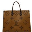 LOUIS VUITTON Onthego GM Giant Monogram Canvas Tote Shoulder Bag Brown