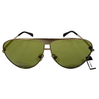 Givenchy GV 7128/S PEF Aviator Unisex Gold Sunglasses Green Lens