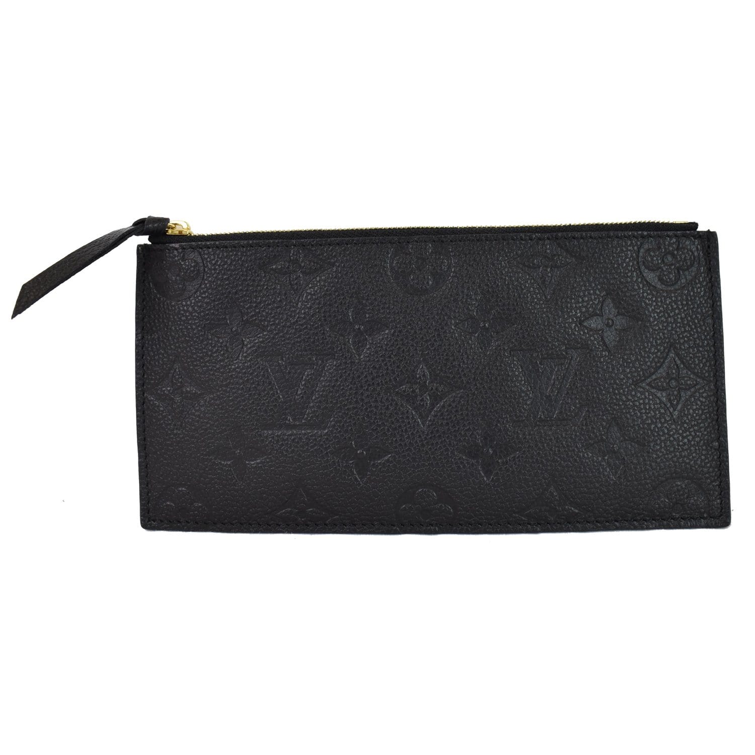New Louis Vuitton Navy Felicie Leather Zipped Card Holder Insert