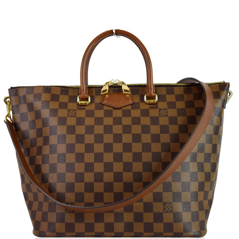 LOUIS VUITTON Belmont Damier Ebene Shoulder Bag Brown