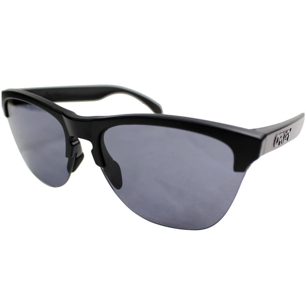 OAKLEY OO9374-01 Frogskins Lite Matte Black Sunglasses Gray Lens