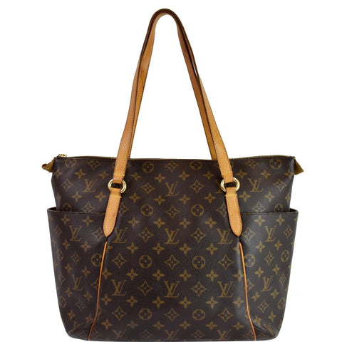 LOUIS VUITTON Totally MM Monogram Canvas Shoulder Bag Brown