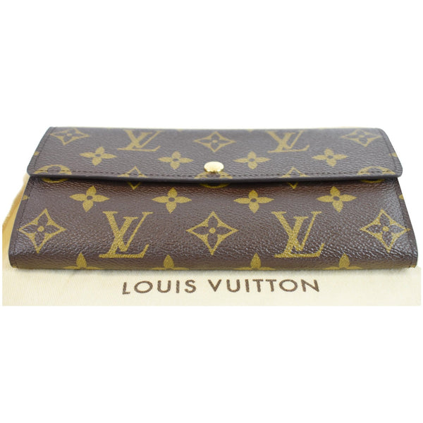 LOUIS VUITTON Monogram Canvas Sarah Wallet Brown