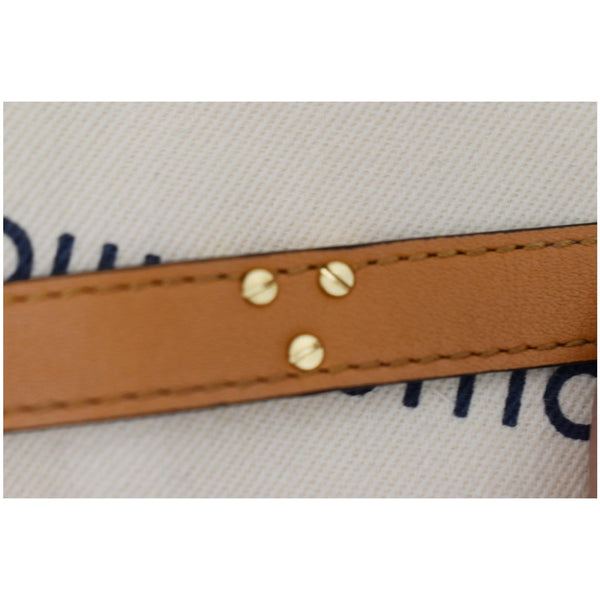 LOUIS VUITTON Essential V Monogram Canvas Bracelet Brown Size 19