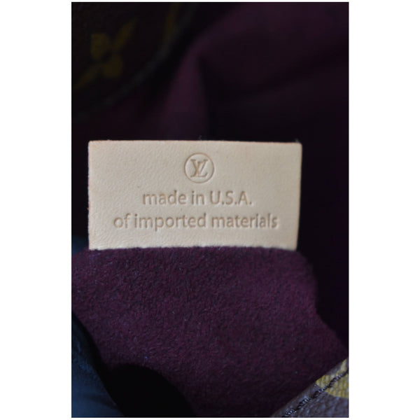 Louis Vuitton Melie Monogram Canvas Hobo Bag Brown made in USA