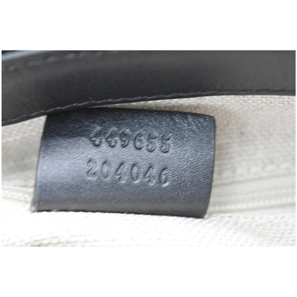 GUCCI Micro Guccissima Leather 2Way Shoulder Bag Black 449655