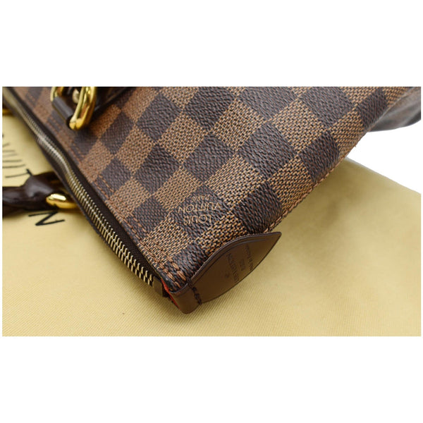 LOUIS VUITTON Saleya PM Damier Ebene Tote Bag Brown