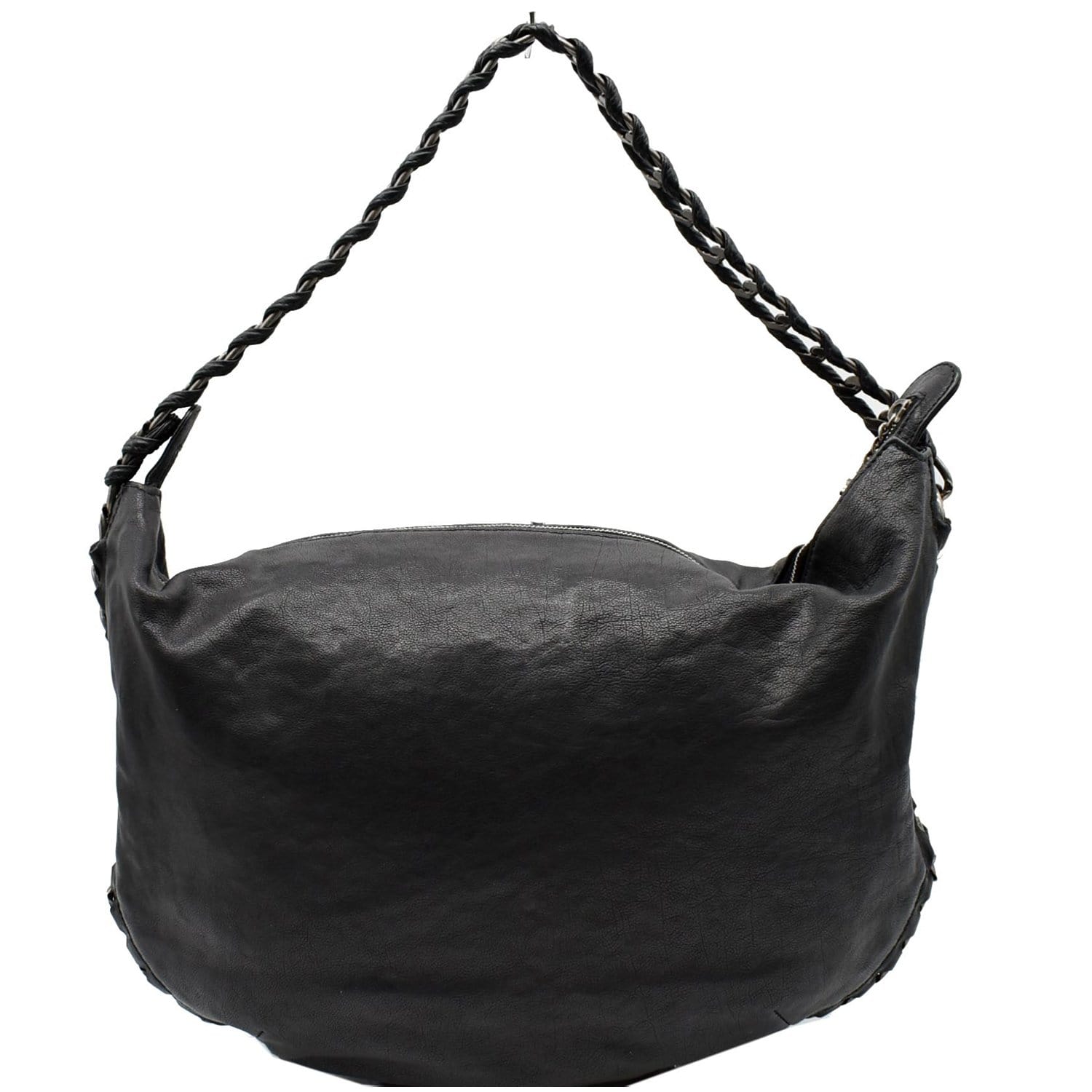 chanel black hobo bag
