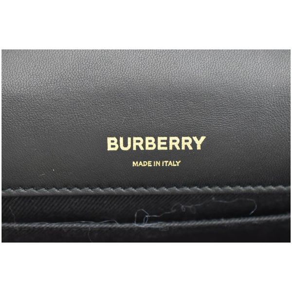 Burberry Small Horseferry Print Lola Quilted Leather Bag Black