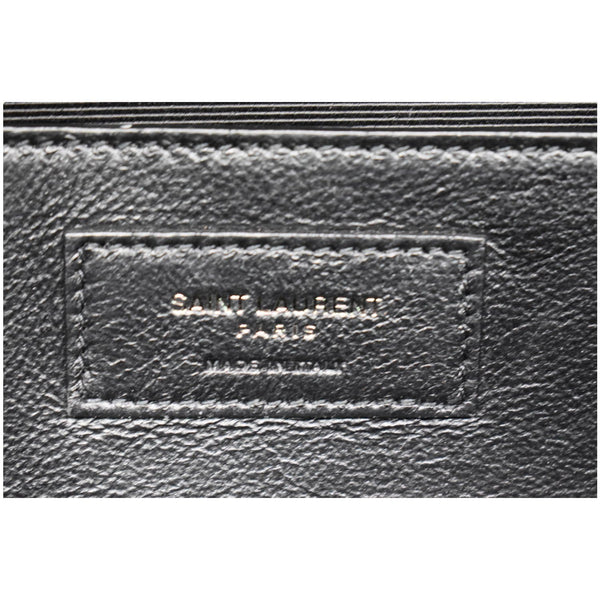 YVES SAINT LAURENT Kate Leather Clutch Wallet Black