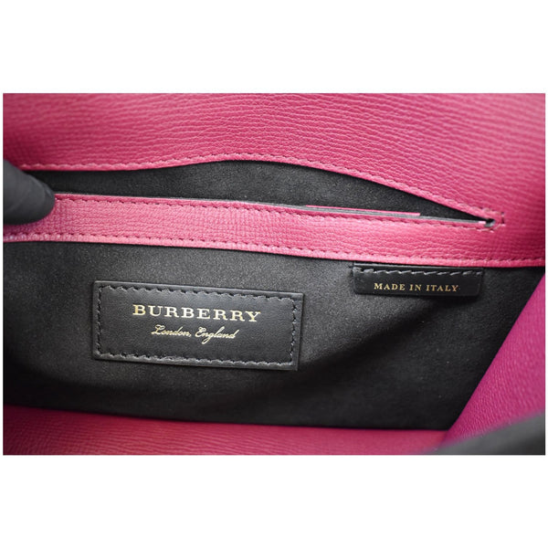 BURBERRY Macken Small Python Leather Crossbody Bag Magenta - Last Call