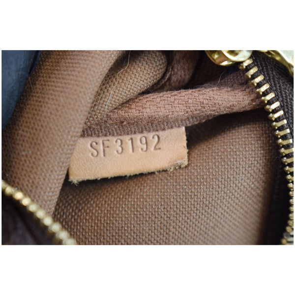 LOUIS VUITTON Mini Pochette Monogram Canvas Accessories Pouch Brown