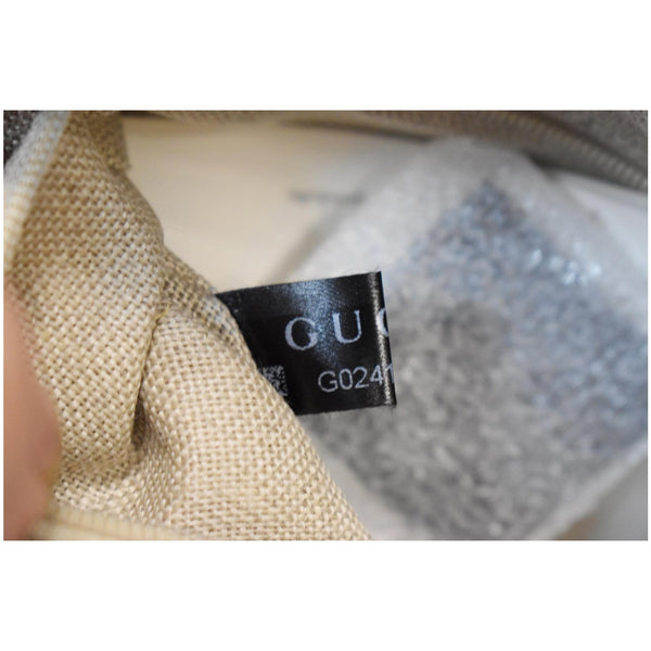 Gucci Microguccissima Small Leather Crossbody Bag - inner bag tag | DDH