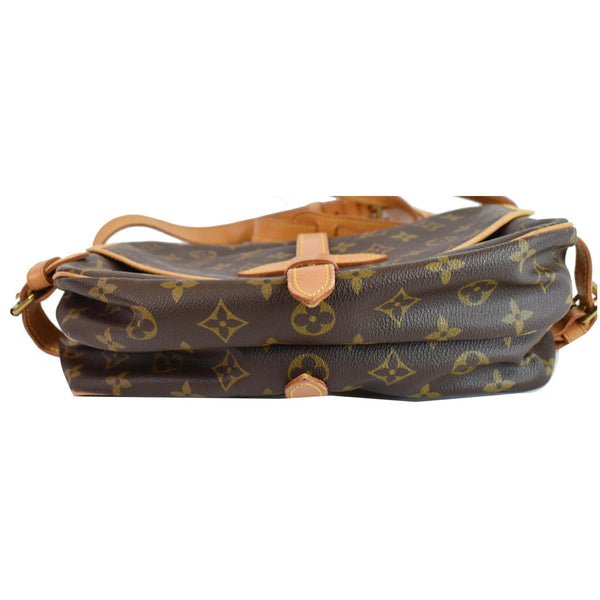 LOUIS VUITTON Saumur 30 Monogram Canvas Shoulder Bag Brown