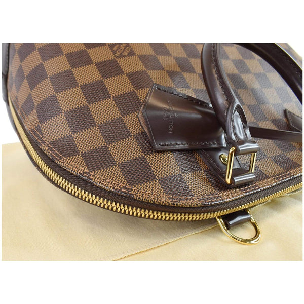 Louis Vuitton Alma Damier Ebene Satchel Bag Women-Brown - round zip