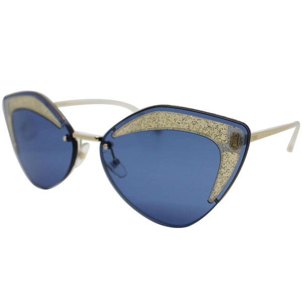 Fendi Transparent Teal Sunglasses frame of metal