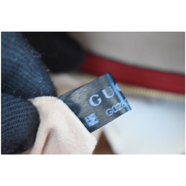 GUCCI Blooms GG Floral Supreme Canvas Leather Satchel Bag Red 546316