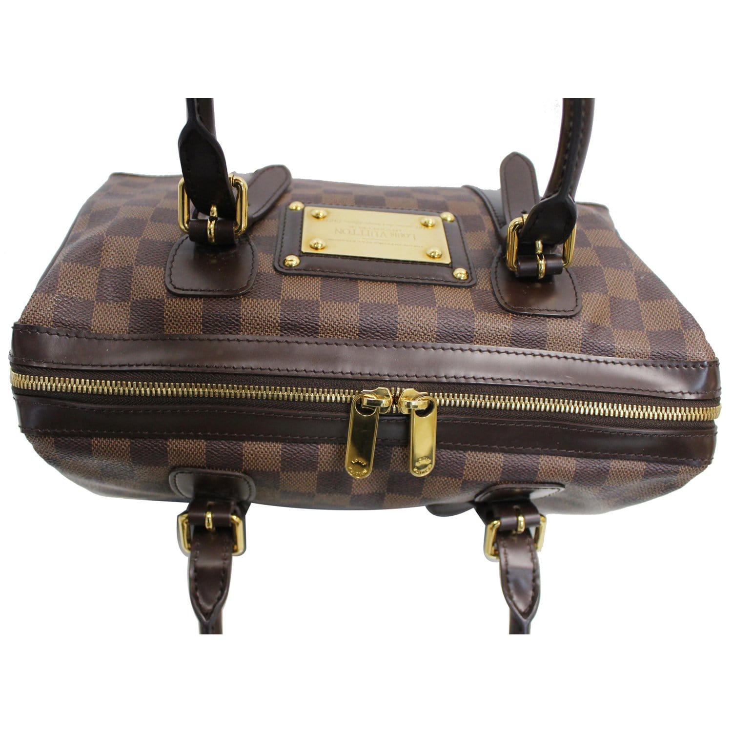 Berkeley cloth handbag Louis Vuitton Brown in Cloth - 25290095