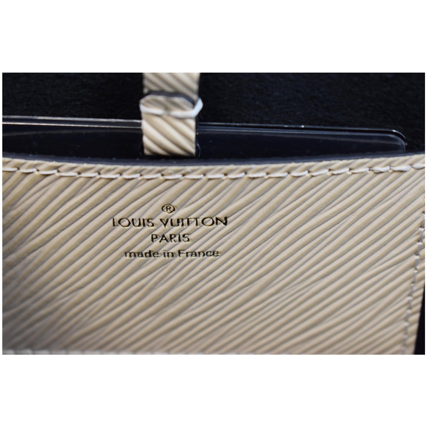 LOUIS VUITTON LV Crafty Twist MM Grained Epi Shoulder Bag Black