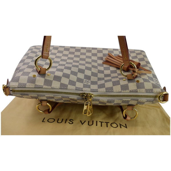 LOUIS VUITTON Lymington Damier Azur Tote Bag White