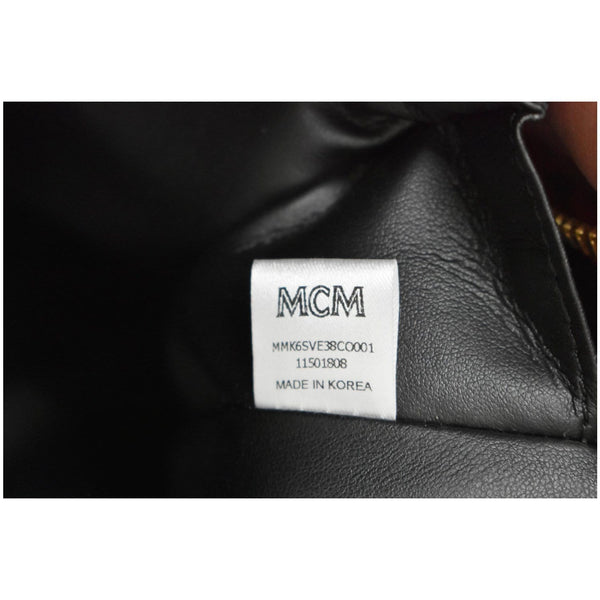 MCM Stark Classic Visetos Canvas Backpack Bag Cognac