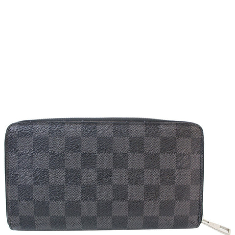 LOUIS VUITTON Zippy Organizer Damier Graphite Wallet Black