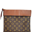 LOUIS VUITTON Tuileries Monogram Canvas Clutch Bag Caramel