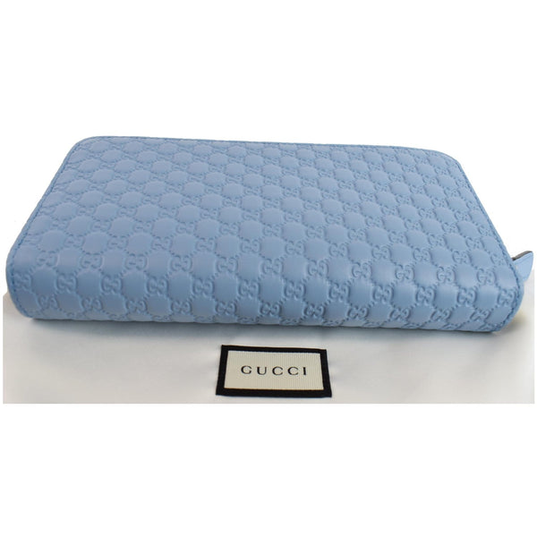 GUCCI Microguccissima Leather Wallet Light Blue 449364