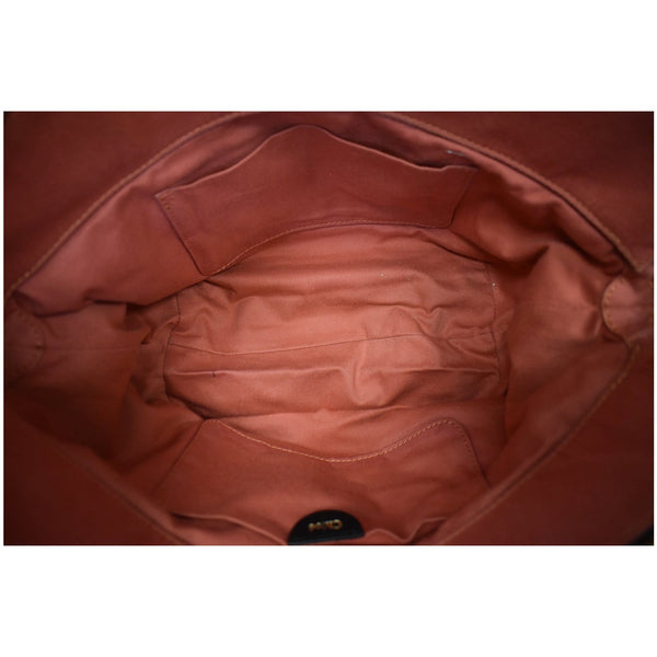 CHLOE Angie Large Leather Tote Shoulder Bag Black