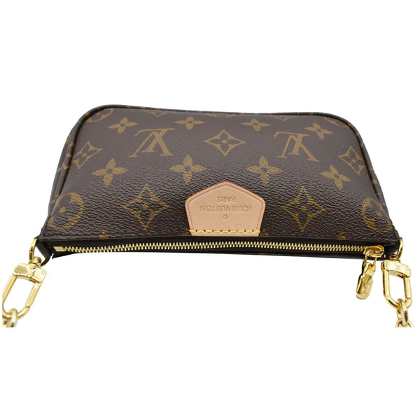 LOUIS VUITTON  Mini Pochette Monogram Canvas Accessoires Pouch Brown